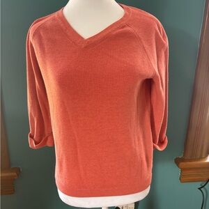 Women's V-Neck Coral Sweater